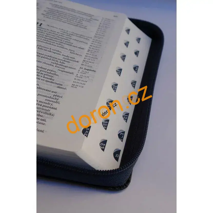 Bible ČEP s DT, velký formát, ocelově šedá, zip