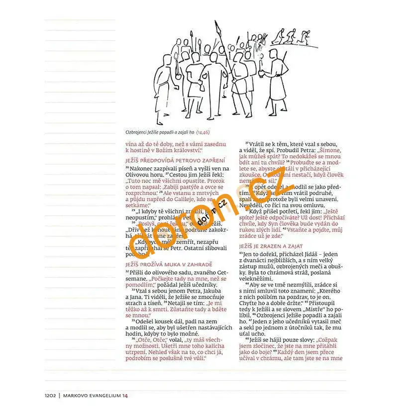 Poznámková Bible Slovo na cestu, bez DT, červená