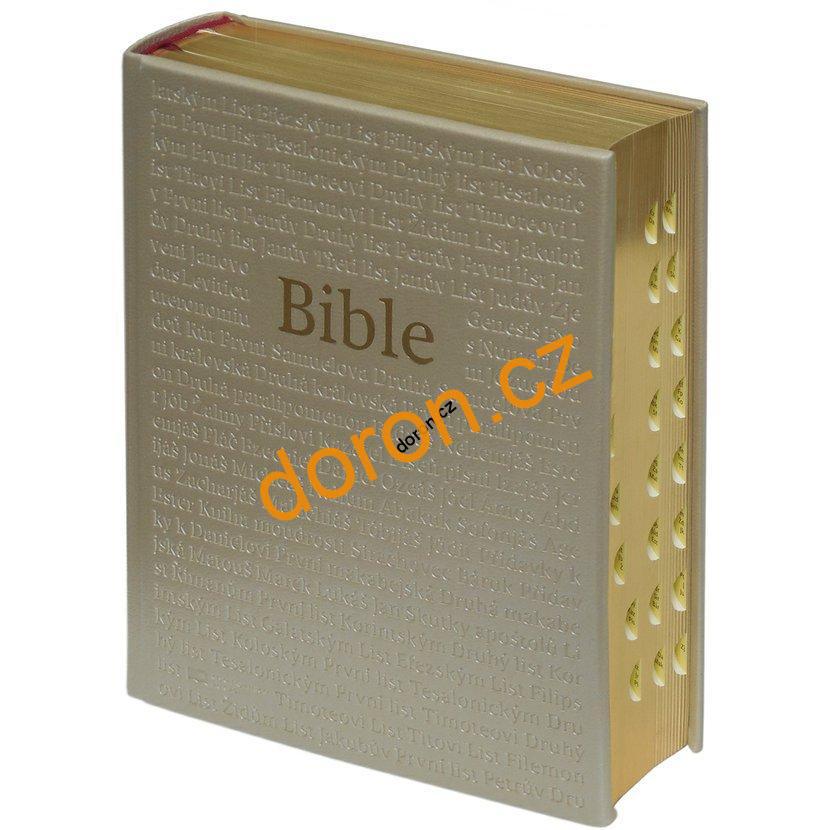 Bible ČEP s DT, rodinná, ocelově modrá