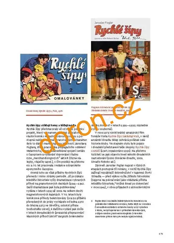 Rychlé šípy Jaroslava Foglara a Marko Čermáka