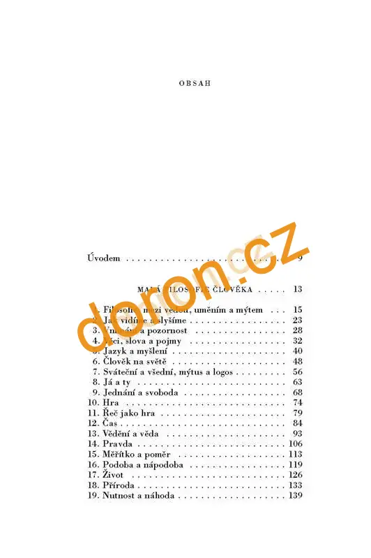 Malá filosofie člověka a Slovník filosofických pojmů
