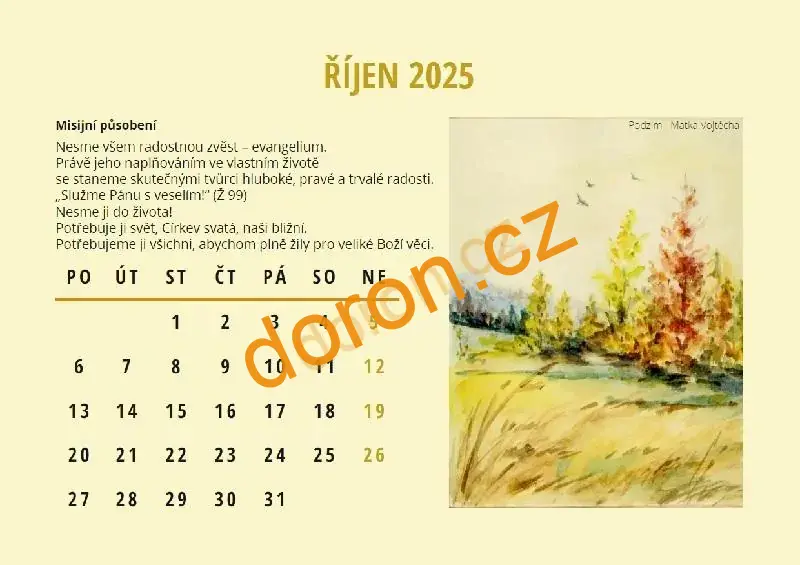 Poutníci naděje 2025 - nástěnný kalendář