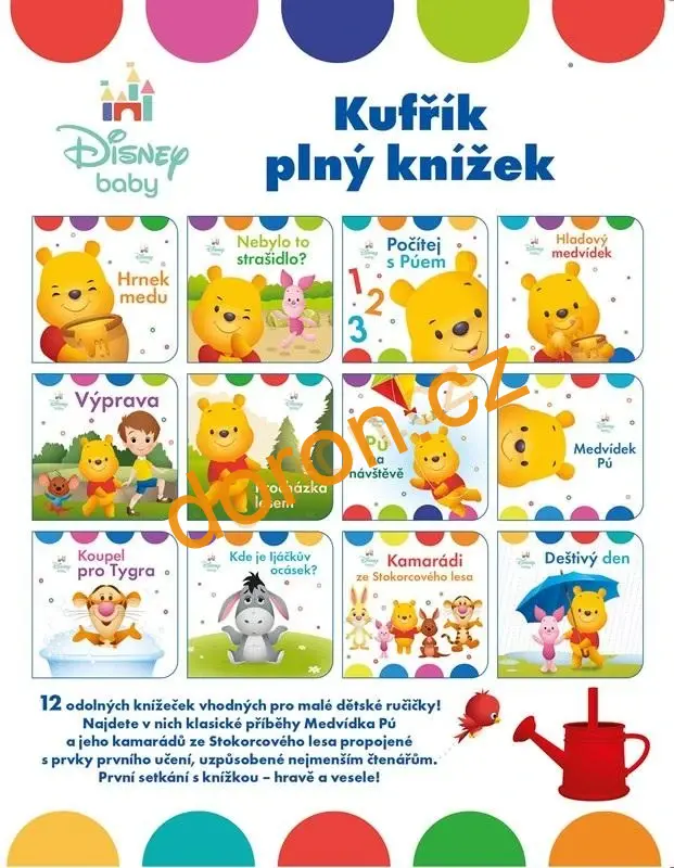 Medvídek Pú - Kufřík plný knížek