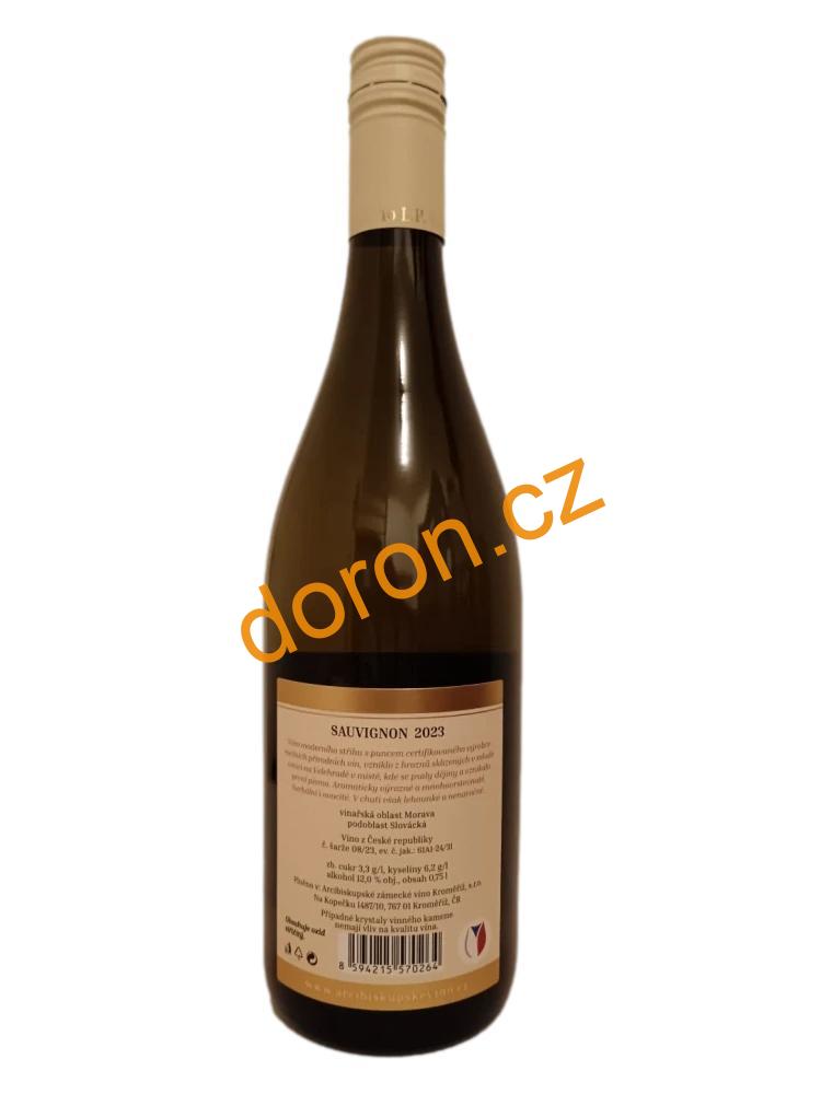 Sauvignon 2023, suché, pozdní sběr, mešní víno