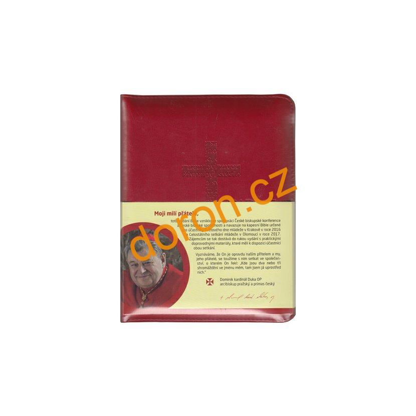 Bible ČEP s DT malý formát, zip, přílohy, červená