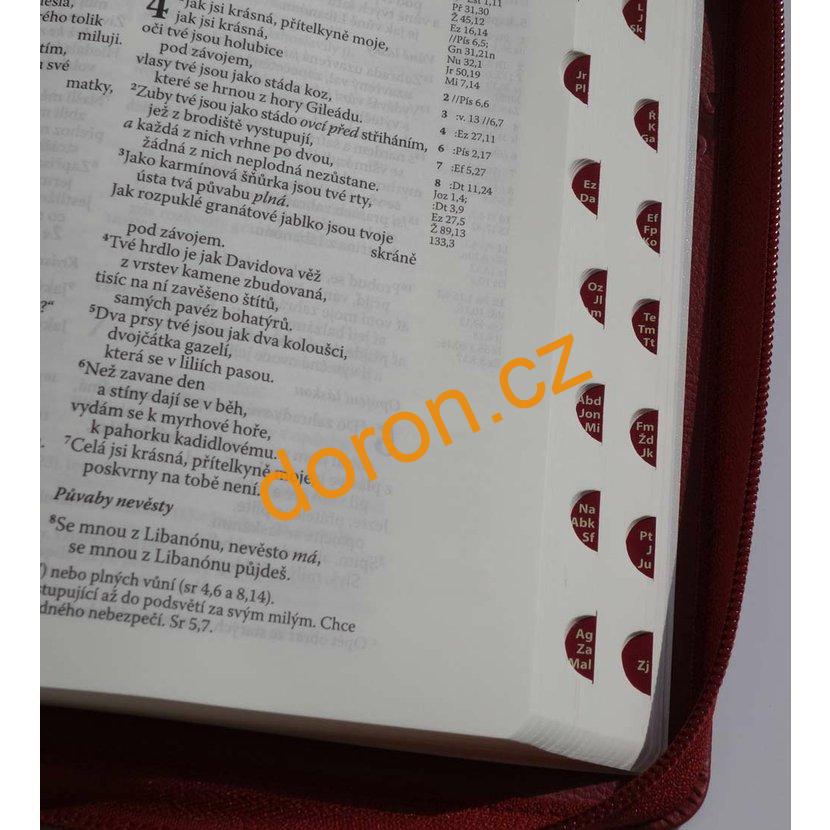 Bible ČEP bez DT, velký formát, zip, červená