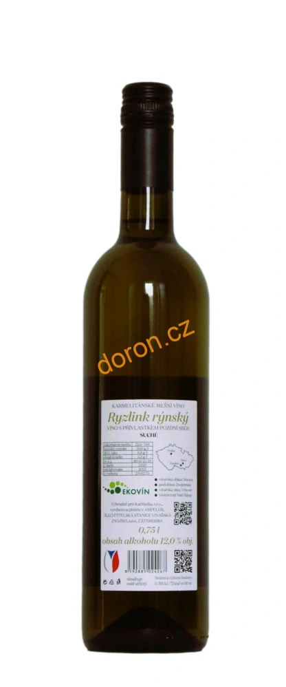Ryzlink rýnský 2024, suché, pozdní sběr