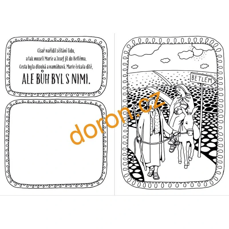 Neboť tak Bůh miloval svět - omalovánky