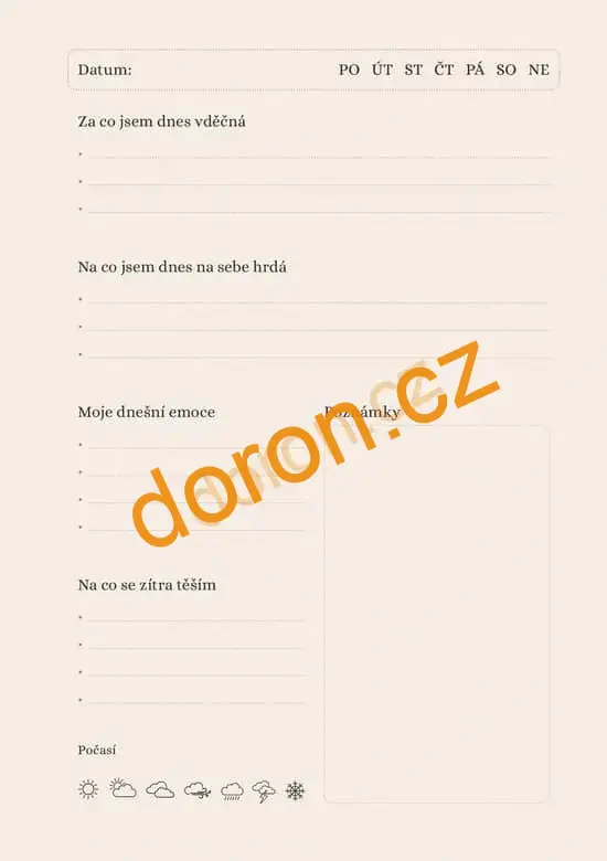 Deník vděčnosti