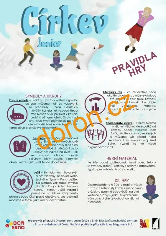 KŘESŤANSKÁ SPOLEČENSKÁ HRA. Církev v otázkách a odpovědích pro juniory