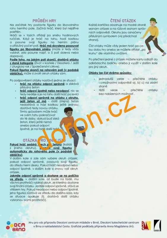 KŘESŤANSKÁ SPOLEČENSKÁ HRA. Církev v otázkách a odpovědích pro juniory
