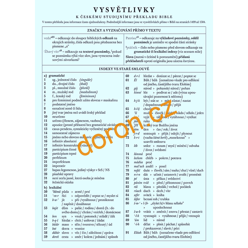 BIBLE Český studijní překlad s poznámkami, luxus