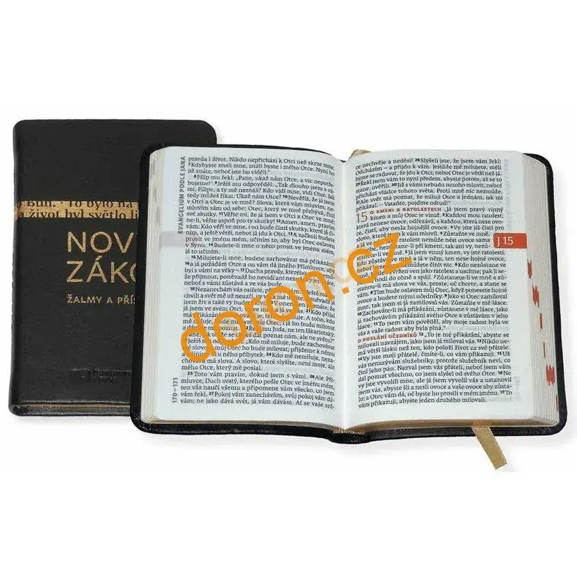 NZ, ŽALMY A PŘÍSLOVÍ, vel. S, luxus, zlatá ořízka