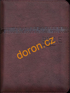 Bible ČEP, DT, malá, měkká vazba, hnědá