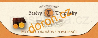 Čokoláda hořká s pomeranči 120g  