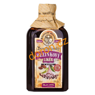 Bylinný likér BEZINKOVÝ S KÁVOU 200 ml – 20%