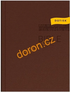 Bible ČEP s DT, střední formát, pevná vazba, hnědá