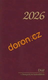 Diář s liturgickým kalendářem 2026, kapesní, vínový 