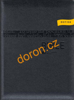 Bible ČEP s DT, velký formát, ocelově šedá, zip