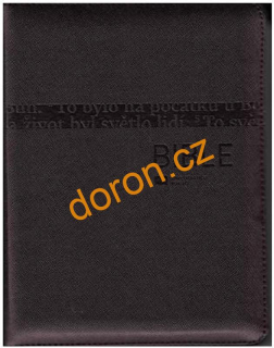Bible ČEP bez DT, střední formát, zip, hnědá