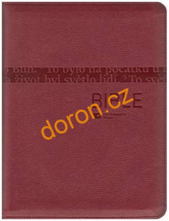 Bible ČEP bez DT, velký formát, zip, červená