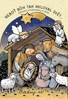 Neboť tak Bůh miloval svět - omalovánky